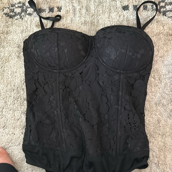 Aqua brand sleeveless lace bodysuit size xs - Picture 3 of 6